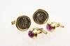 Appraisal: CUFFLINKS - Two pair of gent's cufflinks including one pair