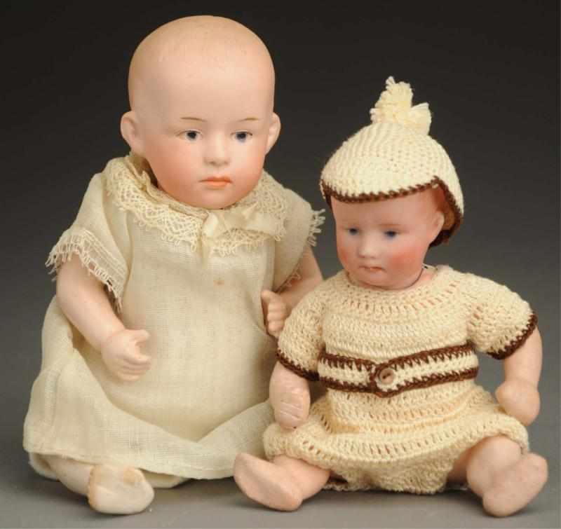 Appraisal: Lot of Baby Dolls Both Gebruder Heubach pouty babies with