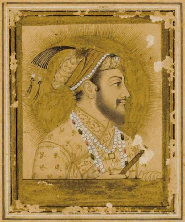 Appraisal: INDIAN MINIATURE India Mughal school C th century Portrait of