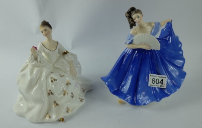 Appraisal: Royal Doulton lady figures Elaine HN and My Love HN