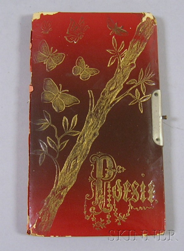 Appraisal: Whimsical French Travel Journal with Hand-painted Illustrations and Letter from