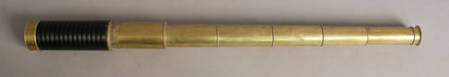 Appraisal: Abraham Liverpool brass seven draw telescope th c dia extended