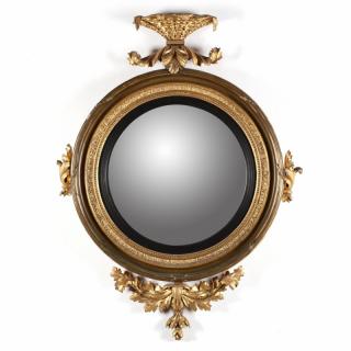 Appraisal: A Regency Carved and Gilded Bullseye Mirror early th century