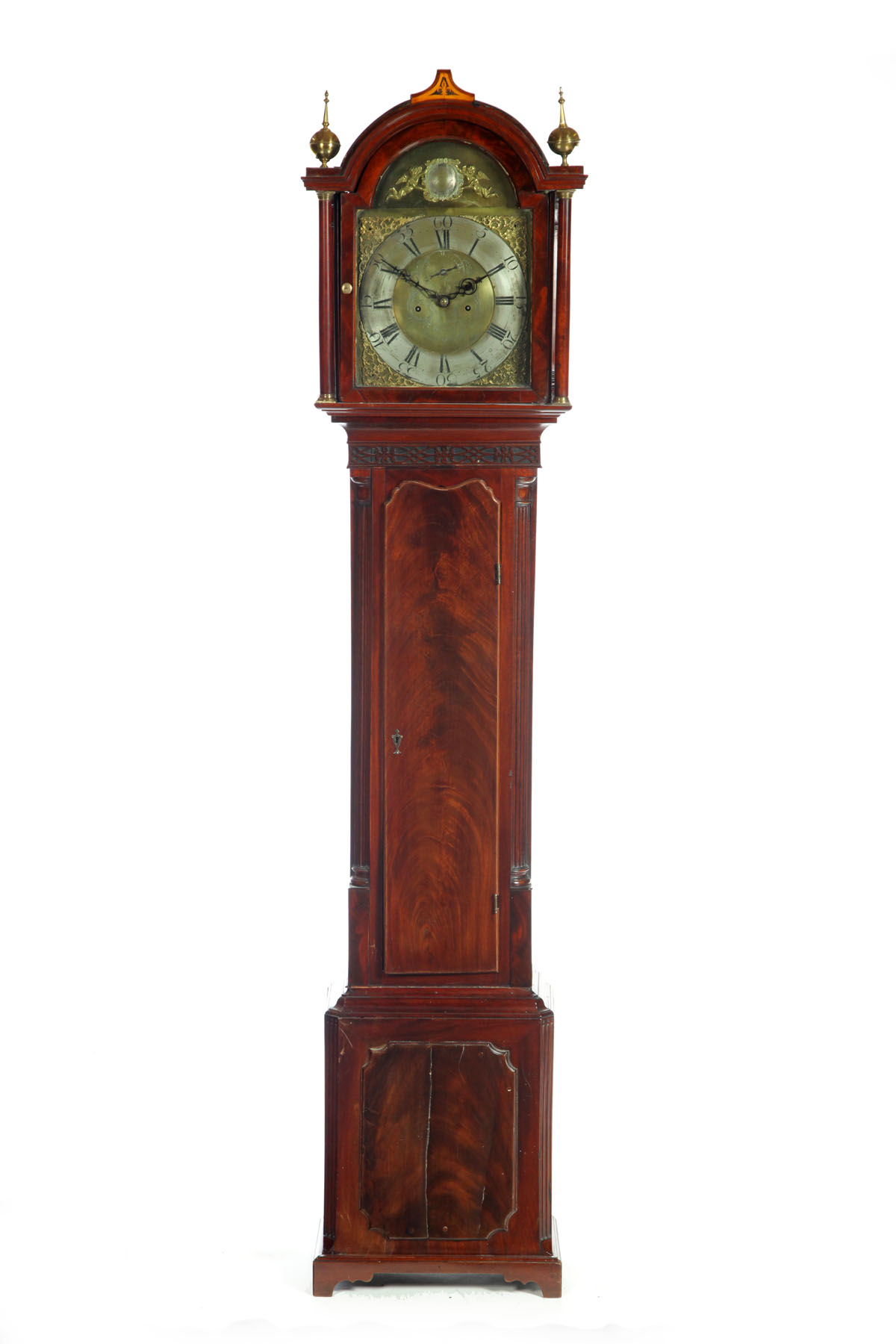 Appraisal: GEORGE III TALL CASE CLOCK England late th century mahogany