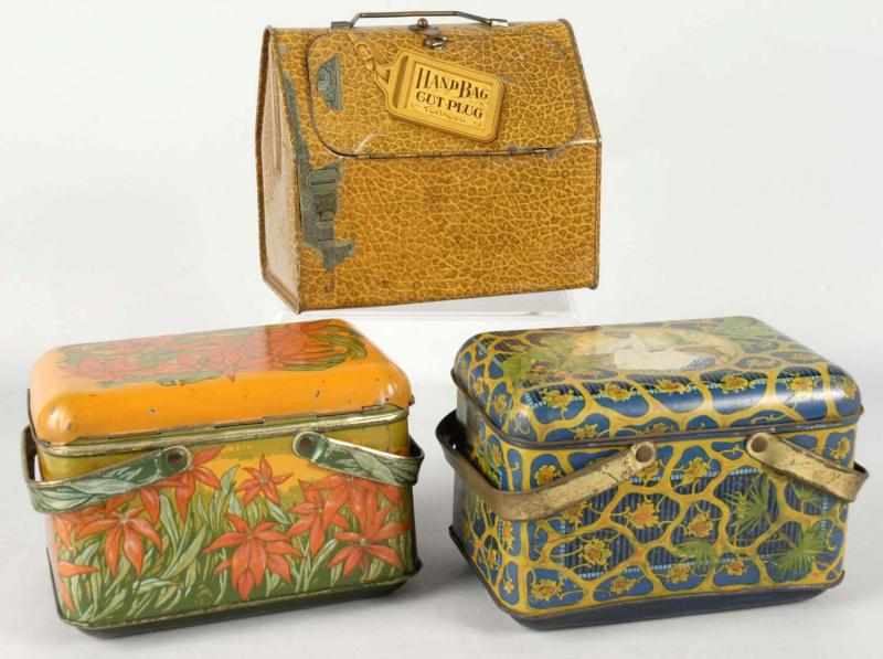 Appraisal: Lot of Tobacco Tins Description Includes Hand Bag Sensation and