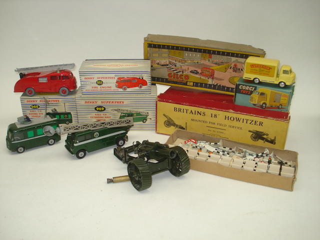 Appraisal: Dinky and Corgi toys Boxed Dinky BBC TV extending mast