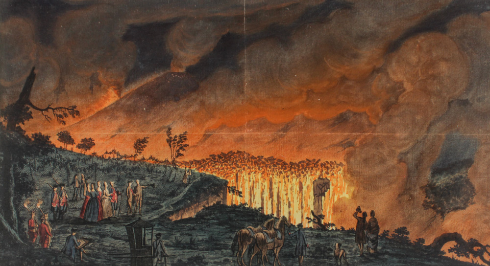 Appraisal: EARLY ILLUSTRATION AFTER CAMPI PHLEGRAEI ''Fields of Flame'' River of