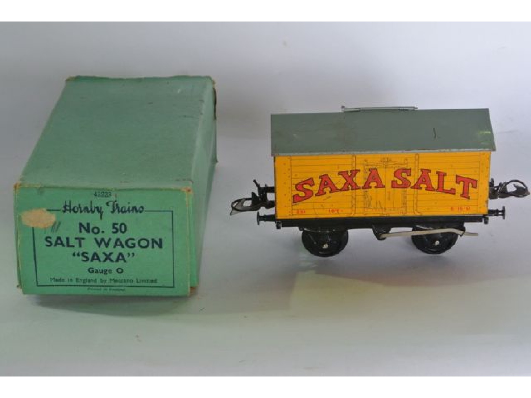 Appraisal: A single vintage boxed Hornby Trains O gauge No salt