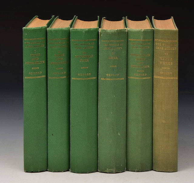 Appraisal: AUSTEN Jane The Novels of Jane Austen ed R W