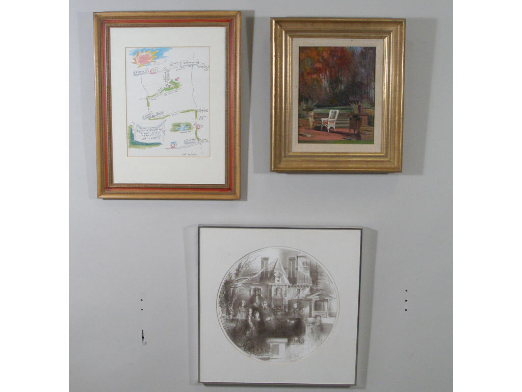 Appraisal: Adolf Konrad NJ - Three Works the first an oil