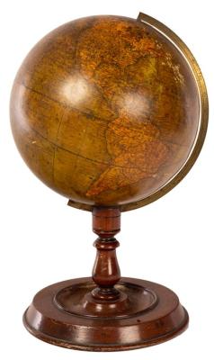 Appraisal: An early Victorian Crutchley's new terrestrial globe with brass meridian