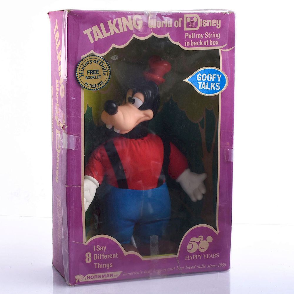 Appraisal: TALKING WORLD OF DISNEY GOOFY DOLL TOY Original packaging original