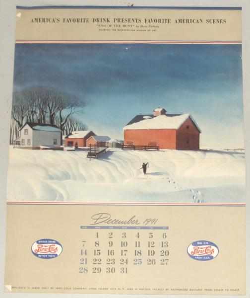 Appraisal: Lot of Calendar Advertising Items Includes one Pepsi calendar and