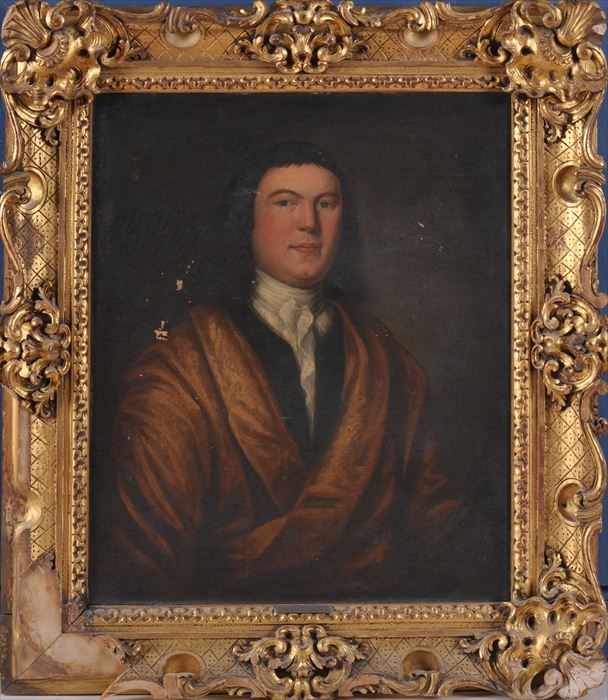 Appraisal: ENGLISH SCHOOL PORTRAIT OF A GENTLEMAN Previously attributed to John