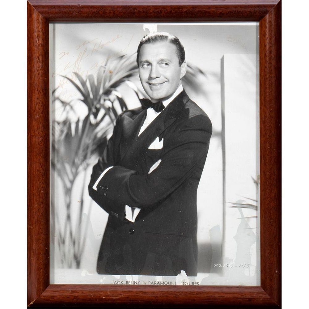 Appraisal: Jack Benny Original autographed inscribed photograph Size x Condition Showing