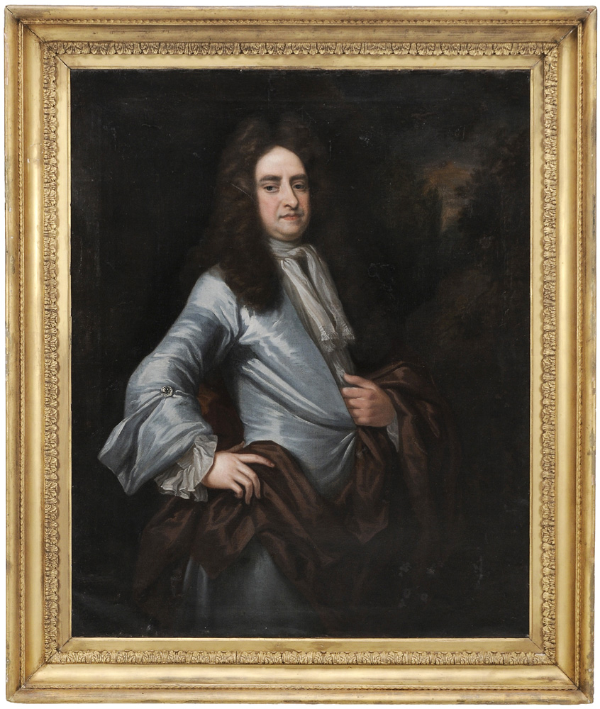 Appraisal: British School th century Portrait of a Nobleman unsigned oil