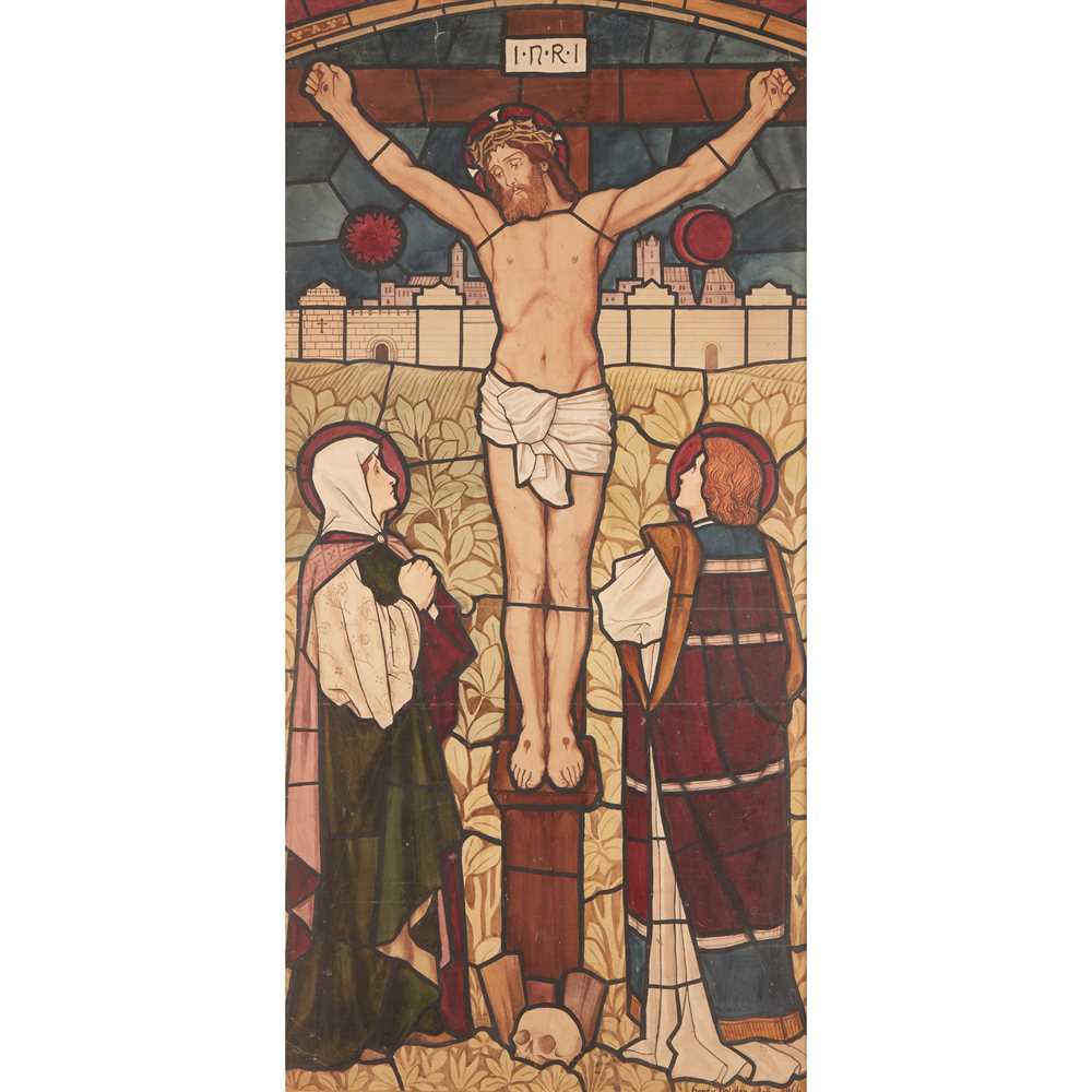 Appraisal: HENRY HOLIDAY BRITISH - THE CRUCIFIXION DESIGN FOR STAINED GLASS