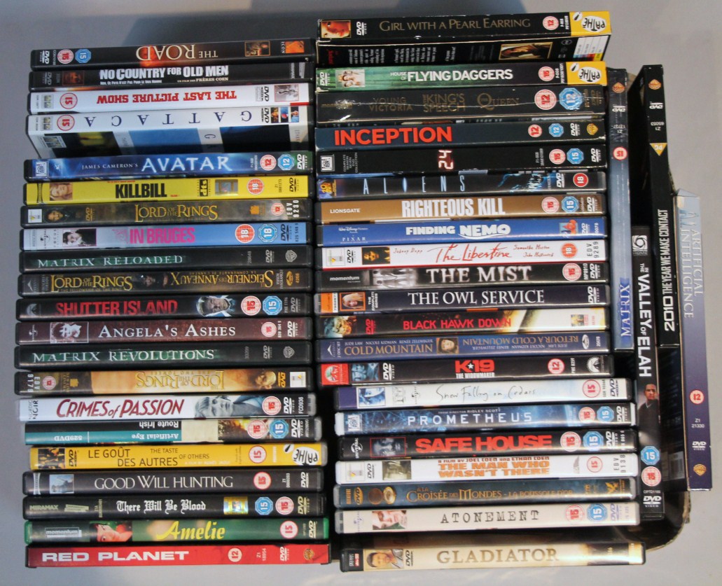 Appraisal: Various modern DVD's film classics etc to include The Road