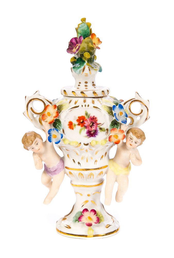 Appraisal: Royal Vienna Porcelain Cabinet vase Serves Porcelain Cabinet vase with