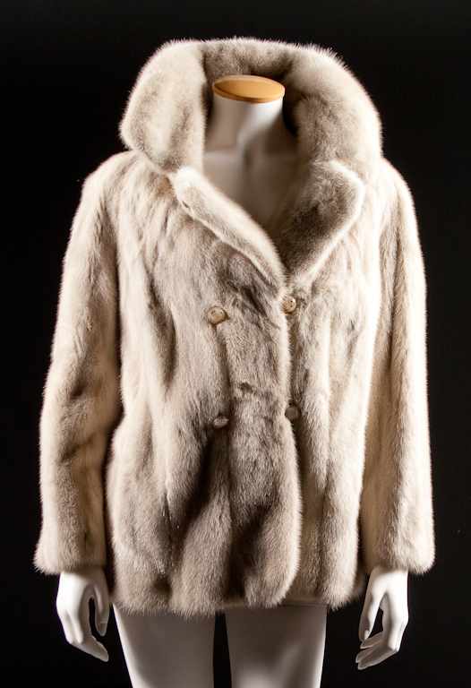 Appraisal: Lady's white mink jacket retailed by The Fine Fur Co