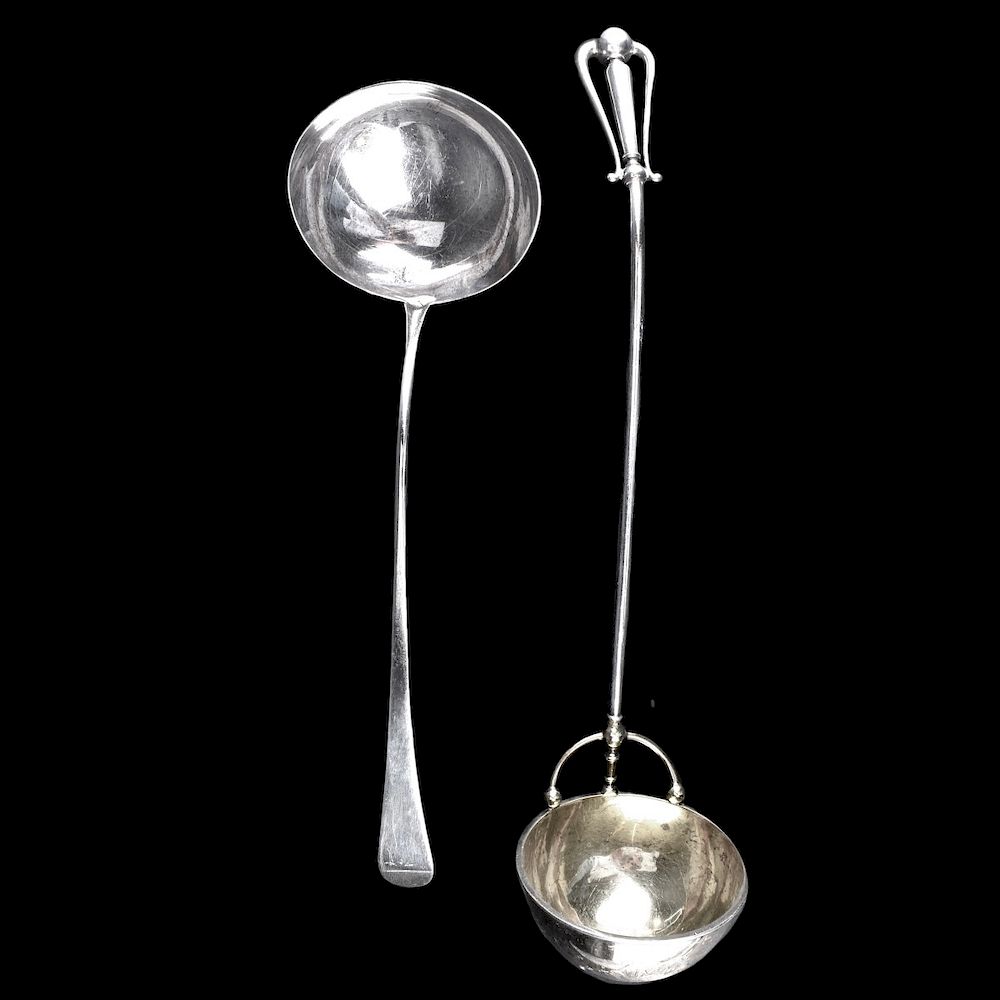 Appraisal: Two Sterling Silver Ladles Grouping of Two Sterling Silver Ladles