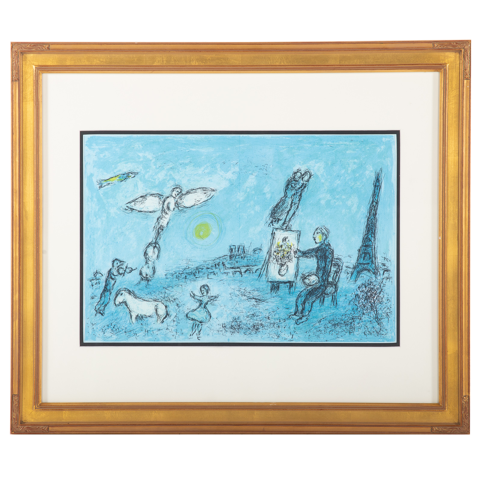 Appraisal: MARC CHAGALL LE PEINTRE ET SON DOUBLE LITHO Russian French