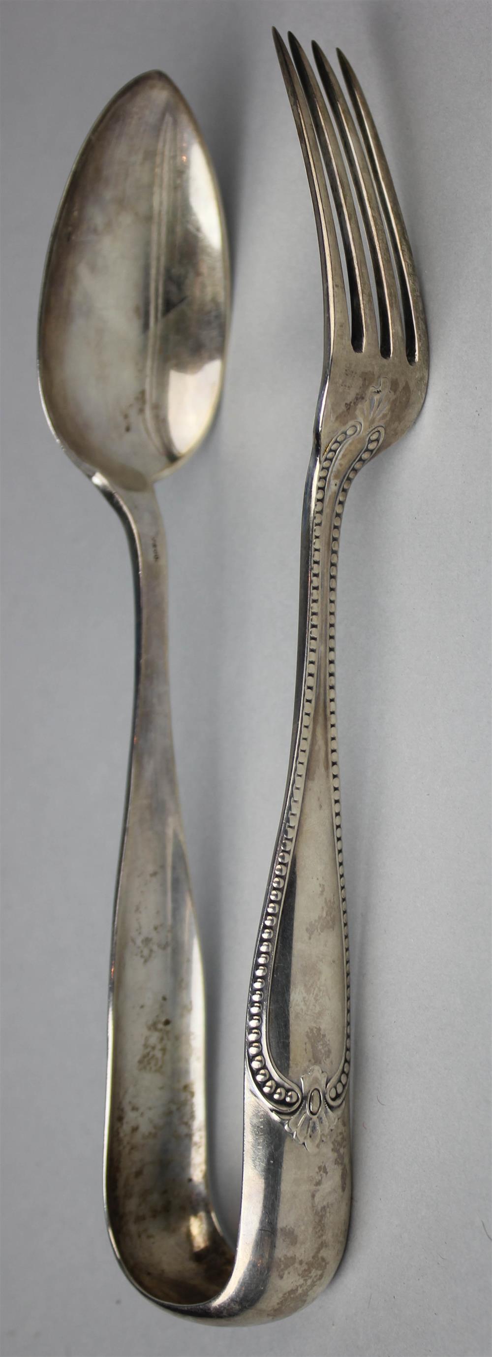 Appraisal: WILLIAM K VANDERSLICE CO COIN SILVER SALAD SERVER RETAILED BARRETT