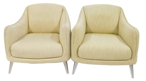 Appraisal: A pair of Patricia Parker Italian deep seated chairs each