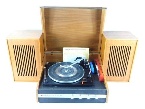 Appraisal: A Garrard automatic turntable model T with stereo sound audio