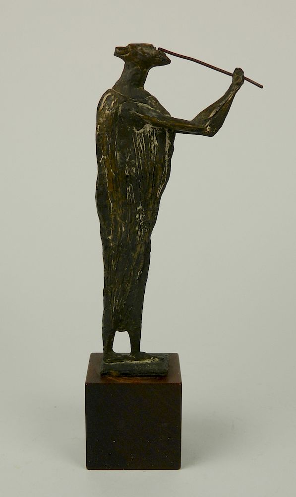 Appraisal: Luise Kaish bronze sculpture Luise Kaish American - - ''Shepherd''-