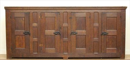 Appraisal: NORTH EUROPEAN BAROQUE SIDE CABINET The rectangular molded top above