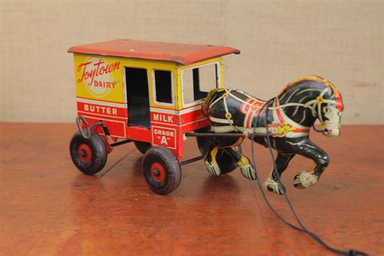 Appraisal: TIN WIND UP TOY A lithographed Marx Toytown Dairy Milk