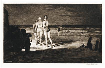 Appraisal: MARTIN LEWIS american - DOWN TO THE SEA AT NIGHT