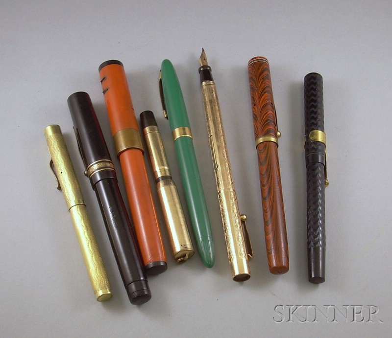 Appraisal: Eight Pens Ingersol Morrison's Waterman's Rexall Wahl Sheaffers Sears etc