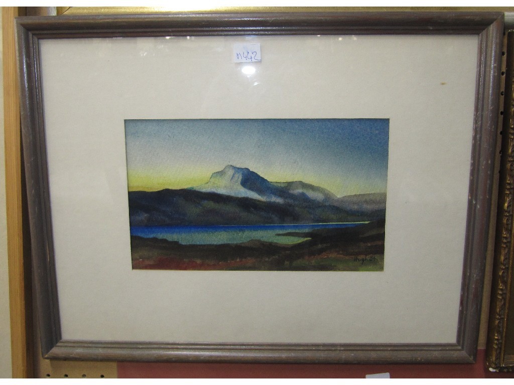 Appraisal: HUGH MURDOCH Watercolour highland landscape signed and dated '