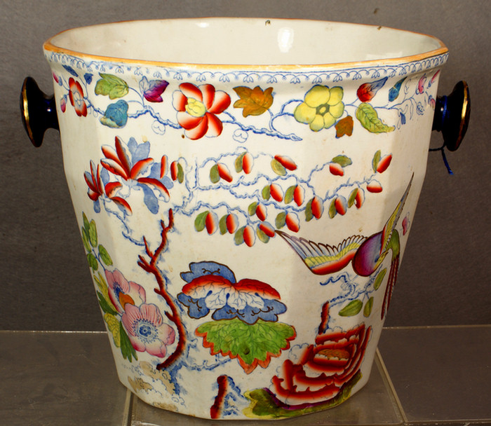 Appraisal: Large Mason's Ironstone slop bucket d th c Estimate -