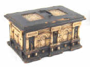 Appraisal: A th century ebonised softwood casket in the late mediaeval