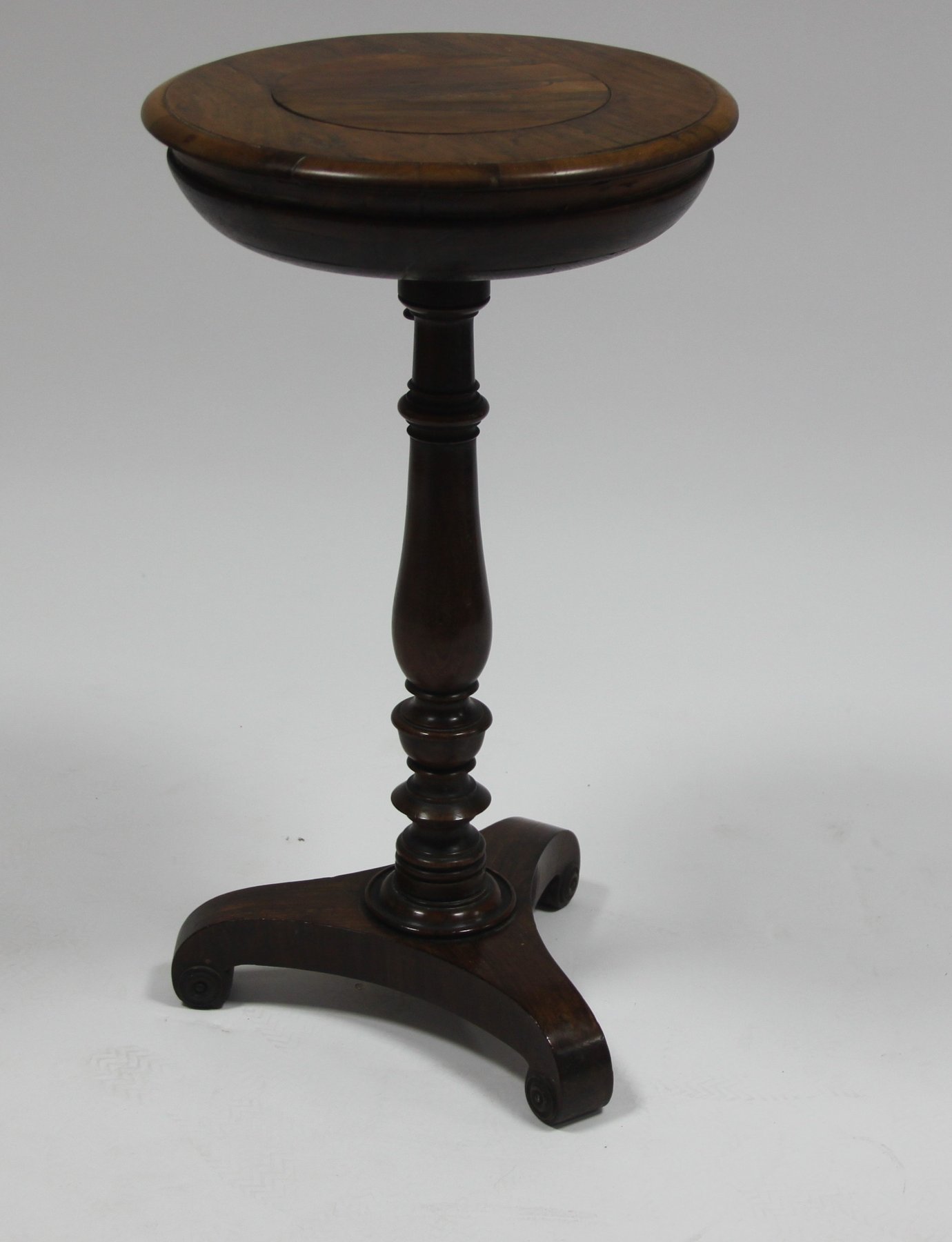 Appraisal: A Regency circular rosewood jardini re table with recessed top