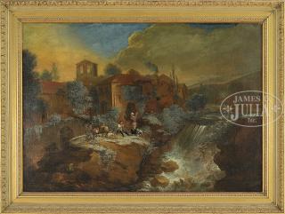 Appraisal: MANNER OF ROSA DE TIVOLI German - ITALIAN LANDSCAPE WITH