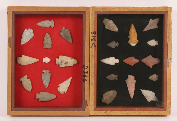 Appraisal: Two frames D with arrowheads from north FL and D