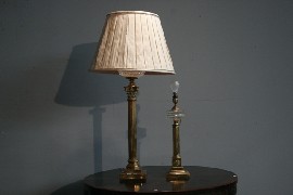 Appraisal: A late th century Empire style gilded bronze and crystal