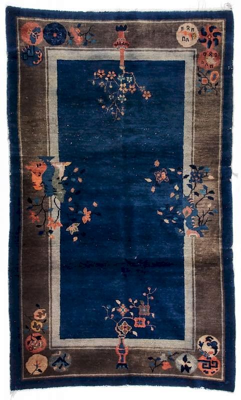 Appraisal: Chinese Art Deco Rug ' '' x ' '' Chinese