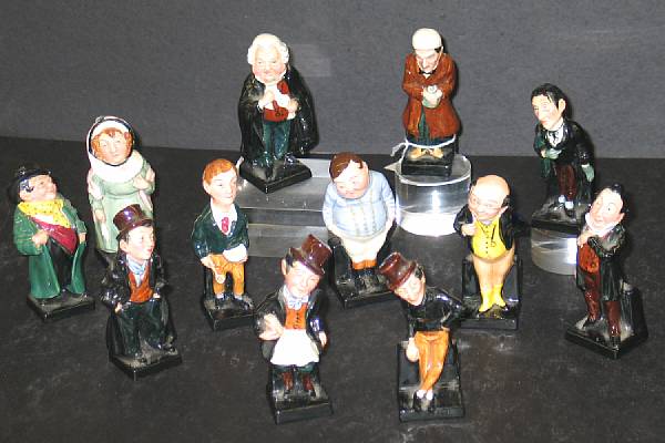 Appraisal: A collection of twelve Royal Doulton bone china Dickens' character