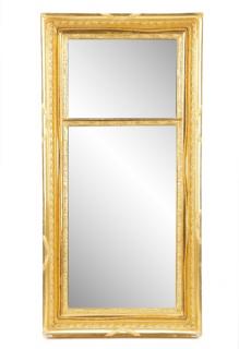 Appraisal: American Giltwood Trumeau Style Mirror American late th century A