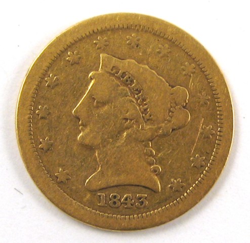 Appraisal: U S TWO AND ONE-HALF DOLLAR GOLD COIN Liberty head