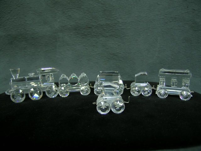 Appraisal: Swarovski Crystal Train includes five pieces includes engine plus one