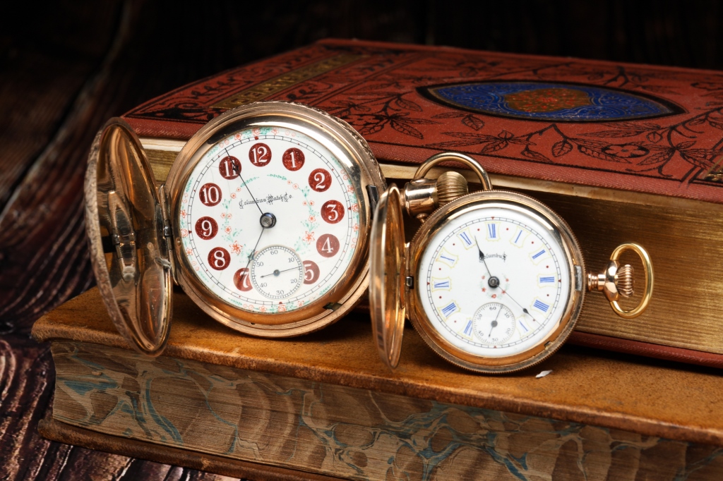 Appraisal: TWO FANCY DIAL COLUMBUS WATCH CO WATCHES American late th