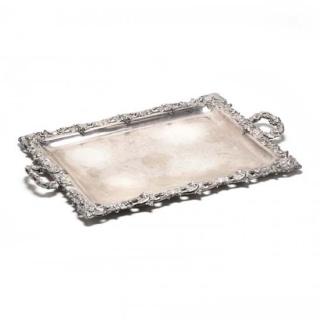 Appraisal: A Large Antique French st Standard Silver Tray late th