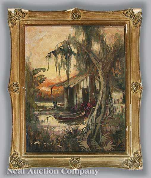 Appraisal: Colette Pope Heldner American New Orleans - Swamp Idyl Louisiana