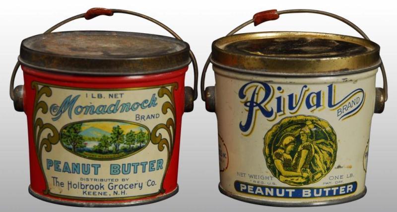 Appraisal: Lot of Peanut Butter Pails Description Includes one Rival Brand